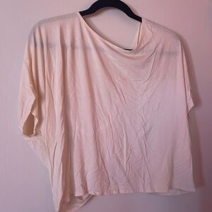 White twist back top, small